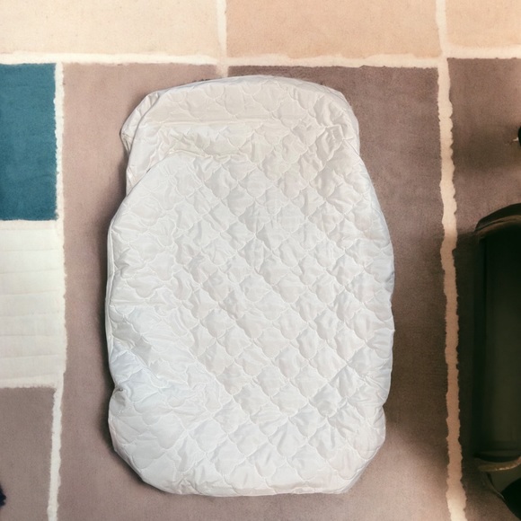 NEW Portable Mini Crib Waterproof Fitted Quilted Mattress Pad Cover ~ Bassinet - Picture 3 of 10